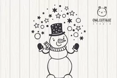 Let it Snow SVG Snowman, Snowman SVG, Christmas SVG Product Image 10