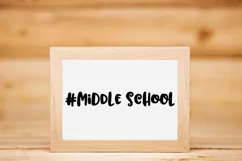 #Middle School SVG Cut File - Back to School DXF EPS PNG JPG Product Image 3