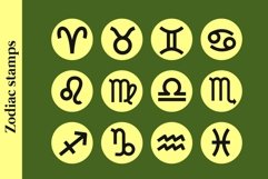 Zodiac stamp brushes for Procreate Product Image 3