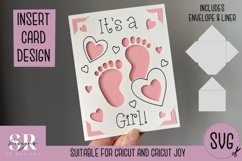 It’s a girl card insert design| Paper cutting | Cricut Joy s Product Image 1