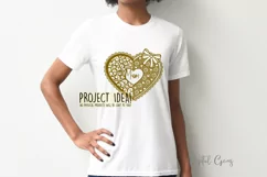 Love heart paper cut design. SVG / DXF / EPS / PNG files Product Image 3