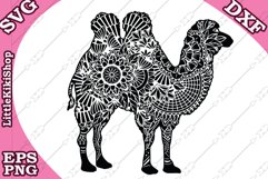 Zentangle Camel Svg,Mandala Camel Svg, Camel cut files Product Image 1