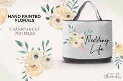 Ivory Florals 7 Bouquets Watercolor Cream Wedding Leaves Product Image 3