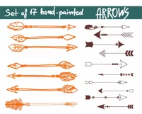 17 different arrow designs SVG, DXF, JPG, PNG, DWG, AI, EPS Product Image 2