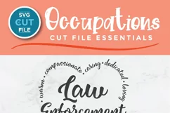 Law enforcement svg - a police svg file for a woman / female Product Image 5