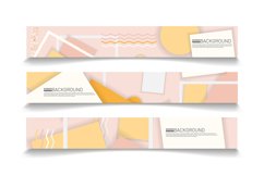 Abstract vector background banner template. rectangular Product Image 1