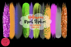 Halloween Brush Strokes Clipart I Brush Strokes Clipart Product Image 2