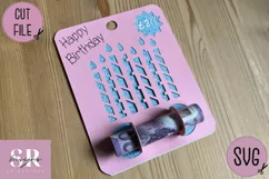 Birthday Money card | Paper cutting | Money card SVG Product Image 5