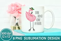 Flamingo Sublimation PNG | Summer Sublimation Product Image 1