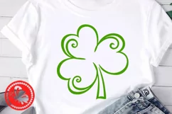 Shamrock svg Lucky shirt Png St. Patricks day decor Irish Product Image 2