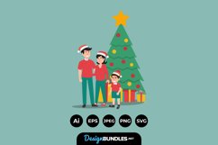 Christmas Family Illustrations Product Image 1