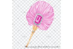 100 Hand Painted Watercolor Handy Feather Fan Clip Arts Product Image 5