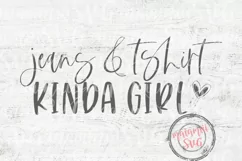Jeans & Tshirt Kinda Girl Svg, Black Friday Shirts Product Image 5