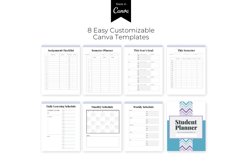 STUDENT PLANNER CUSTOMIZABLE CANVA TEMPLATE Product Image 3