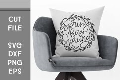 Spring has Sprung, Hand Lettered, Cut File Product Image 2