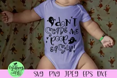 Dont scare me i poop easily svg, halloween baby svg Product Image 1