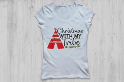 Christmas With My Tribe Svg, Christmas Svg, Winter Svg. Product Image 2