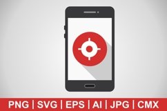 Vector GPS Mobile Application Icon Product Image 1