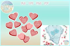 Valentines Sweet Heart Candy Quotes Sayings SVG Eps Png PDF Product Image 1