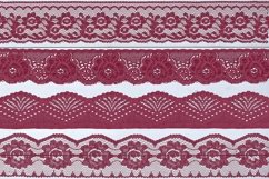 Burgundy Lace Borders Clipart Product Image 3