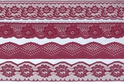 Burgundy Lace Borders Clipart Product Image 3