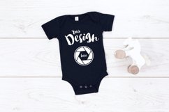 Black Bella Canvas 100B MockUp One Piece Flat Lay Bodysu Product Image 1