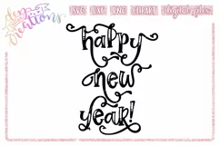 Happy New Year - SVG Craft File Product Image 1