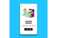 Talking Therapy Session Psychiatry Cabinet Vector Product Image 1
