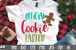 Christmas SVG Cut File - Official Cookie Taster SVG File Product Image 1
