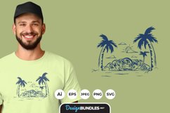 Beach Holiday for T-Shirt Design Product Image 1