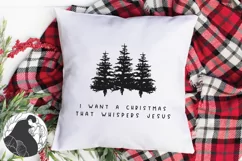 Christmas SVG, I Want a Christmas That Whispers Jesus SVG Product Image 1