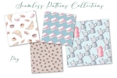 Coffee Time Seamless Patterns Set Product Image 2