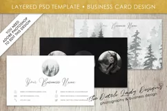 Business Card Template for Adobe Photoshop - Layered PSD Template - Design #14 Product Image 1