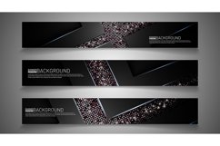 Set banner background for your design. vector graphic design Product Image 1