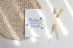 Thank you card sign, Digital Design Card, PNG, JPG Product Image 3