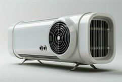 Modern portable air conditioner cooling a room Product Image 1