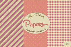 20 Romantic Papers with Glitter Elements JPG Product Image 26