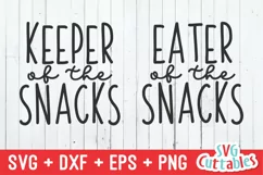 Mommy and Me SVG| Keeper Of The Snacks | Shirt Design Product Image 2