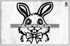 Easter Bunny SVG, Cute Baby animal Cut file Product Image 1