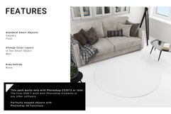 3 Types of Carpets & Floor in Living Room Mockup Set Product Image 4