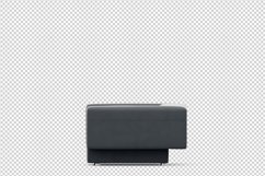 Isometric Arm Chair 3D isolated render Product Image 1