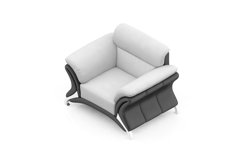 Isometric Arm Chair 3D isolated render Product Image 1