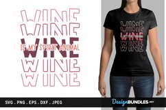 Wine is my spirit animal - svg, printable Product Image 1