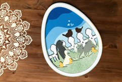 Easter 3D Layered Design | Easter Bunny 3D SVG Product Image 3
