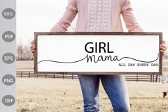 Girl Mama - All Day Every Day SVG Design Product Image 1