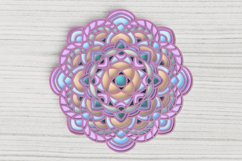 Mandala laser cut file - Layered Mandala Product Image 1