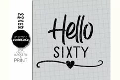 60th Birthday SVG, Birthday Shirt SVG, Friends Gift SVG Product Image 2