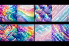 Pastel Rainbow Unicorn Backgrounds Magical Rainbow Galaxy Product Image 3