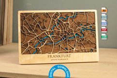 Frankfurt map Svg file for lasers, Glowforge map, Multil Product Image 3