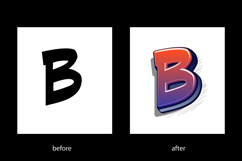 Sketch Art Style Text Effects Editable Product Image 2